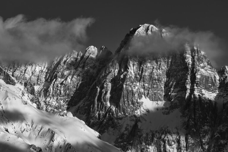 Slovenia mountain, słoweńskie krajobrazy, Kranjska Gora mountain, Marcin Kęsek fotografia, czarno białe zdjęcia górskie, black and white photography landscape