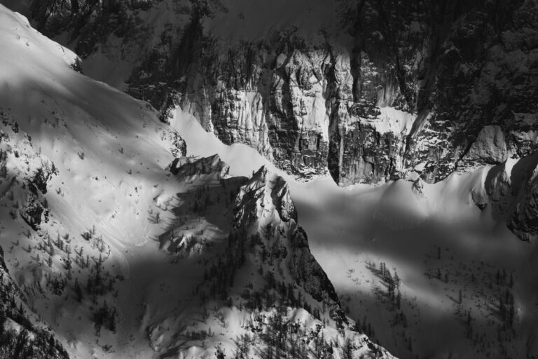 Slovenia Mountain, słoweńskie krajobrazy, Kranjska Gora mountain, Marcin Kęsek fotografia, czarno białe zdjęcia górskie, black and white photography landscape
