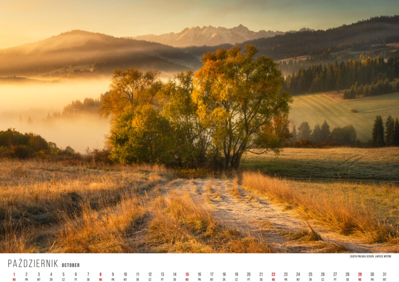 kalendarz 2023 marcin kesek polskie krajobrazy tatry
